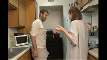 Blowjob in the kitchen