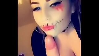 Amelia Skye Fucks and face sits for Halloween (who is going to fail no nut November over this!)
